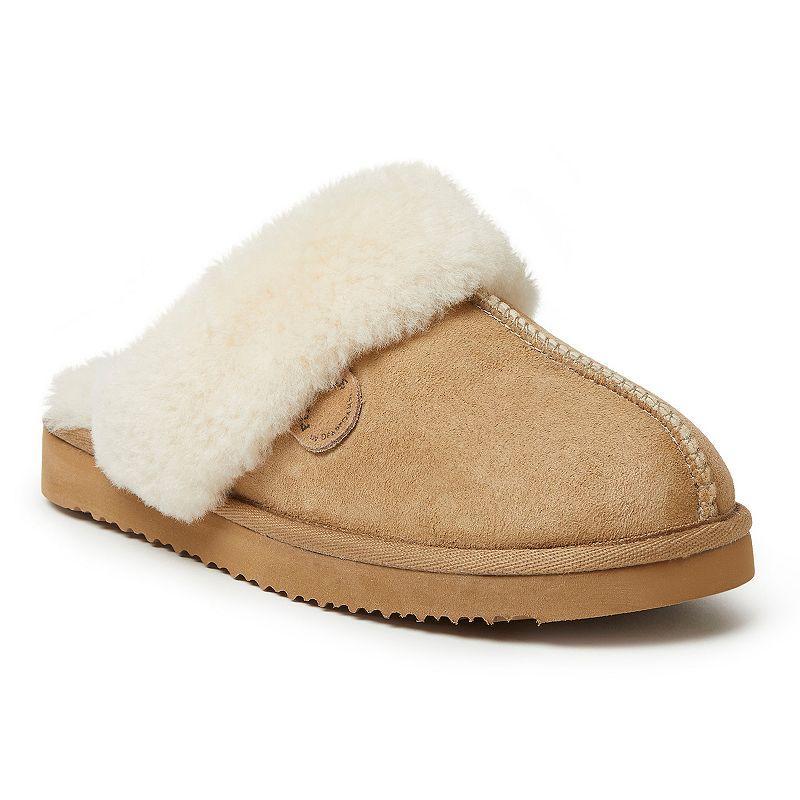 Fireside by Dearfoams Sydney Scuff Womens Slippers Brown Product Image