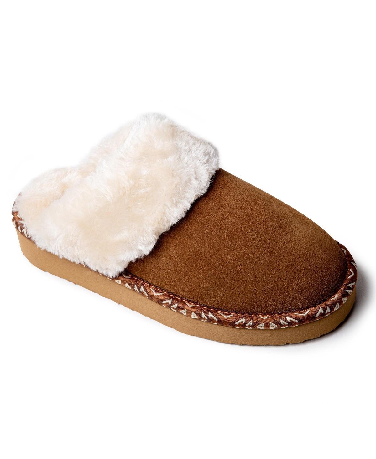 Minnetonka Womens Cerise Plush Slippers Product Image