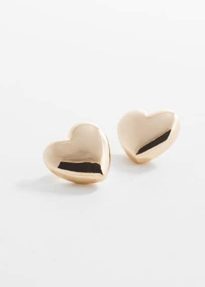 MANGO - Heart-shape earrings - One size - Women Product Image