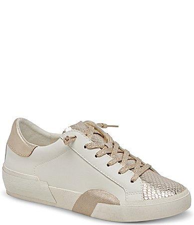 Zina Sneaker In White/tan Leather Product Image