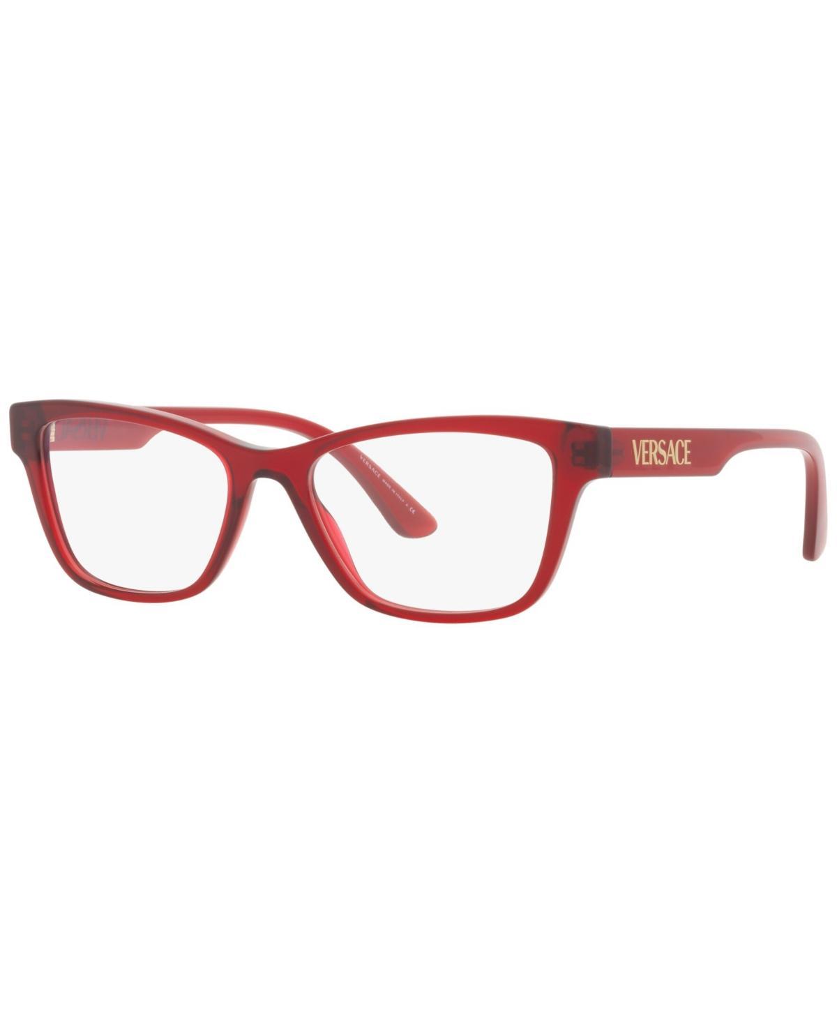 Versace VE3316 Womens Pillow Eyeglasses - Transparent Red Product Image