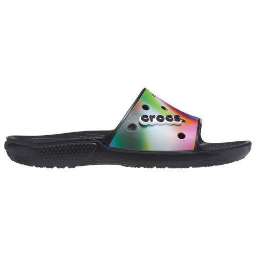 Crocs Mens Classic Slides - Shoes Black/Black Product Image