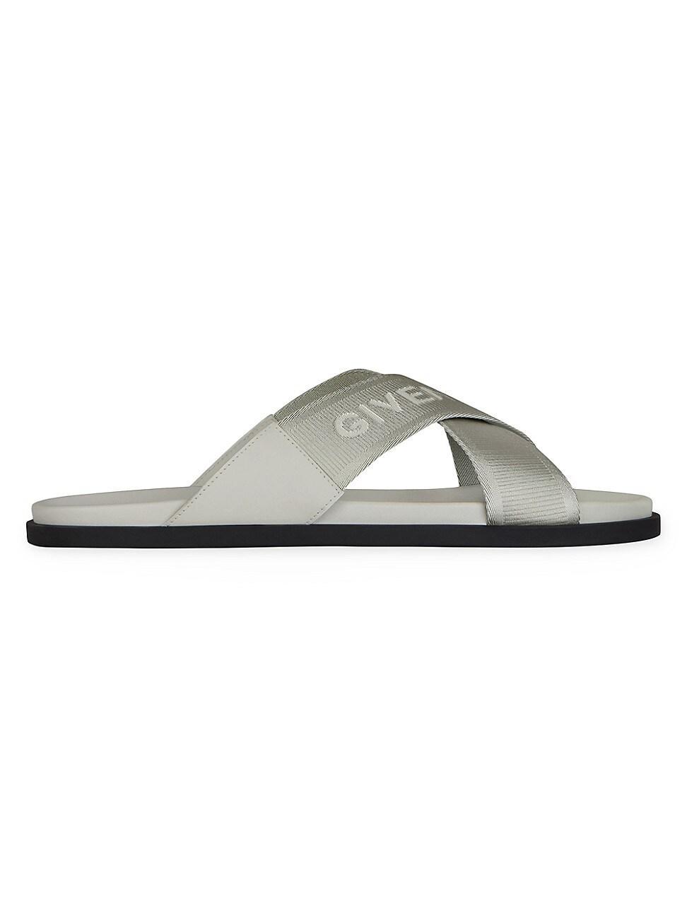 Mens G Plage Flat Sandals with Crossed Straps in Webbing Product Image