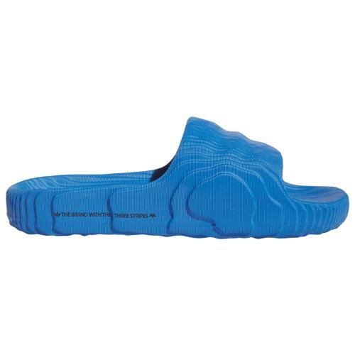 adidas Originals Mens adidas Originals Adilette 22 - Mens Shoes Core Black/Blue Product Image