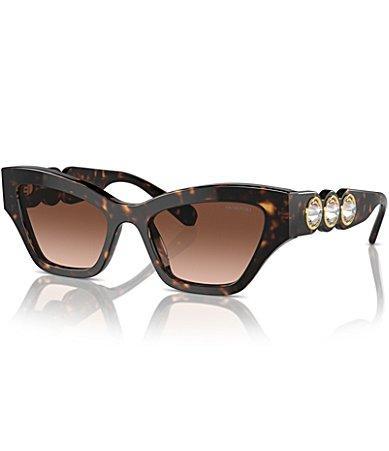 Swarovski Womens SK6021 53mm Havana Cat Eye Sunglasses Product Image