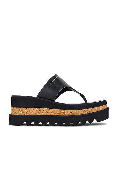 Stella McCartney Sneakelyse Alter Sporty Sandal in Black - Black. Size 38 (also in ). Product Image