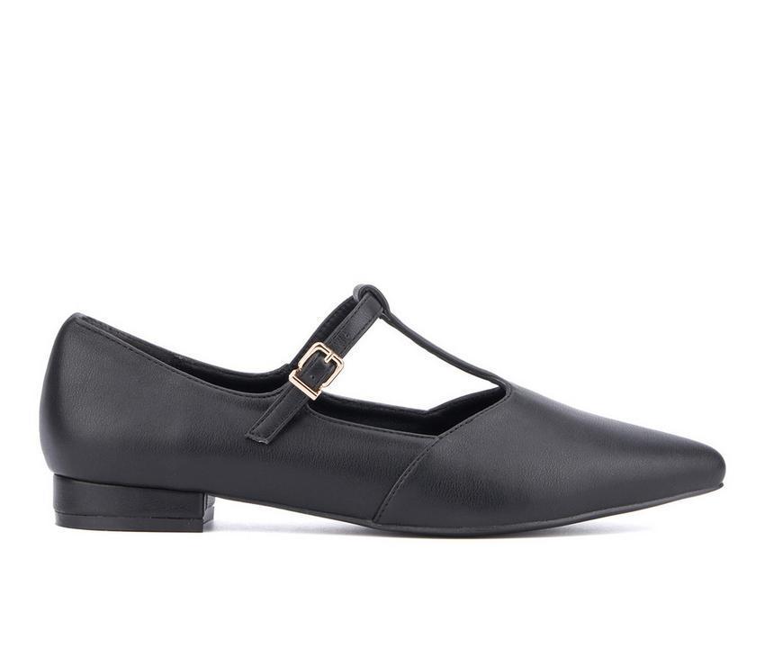 Women's New York and Company Vlada T-Strap Mary Jane Flats Product Image