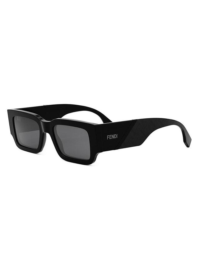 Mens 51MM Rectangular Sunglasses Product Image