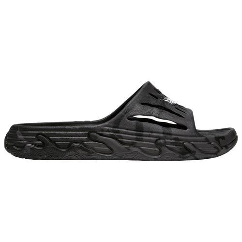 PUMA Mens PUMA MB.03 Slides - Mens Shoes Puma Black/Feather Grey Product Image