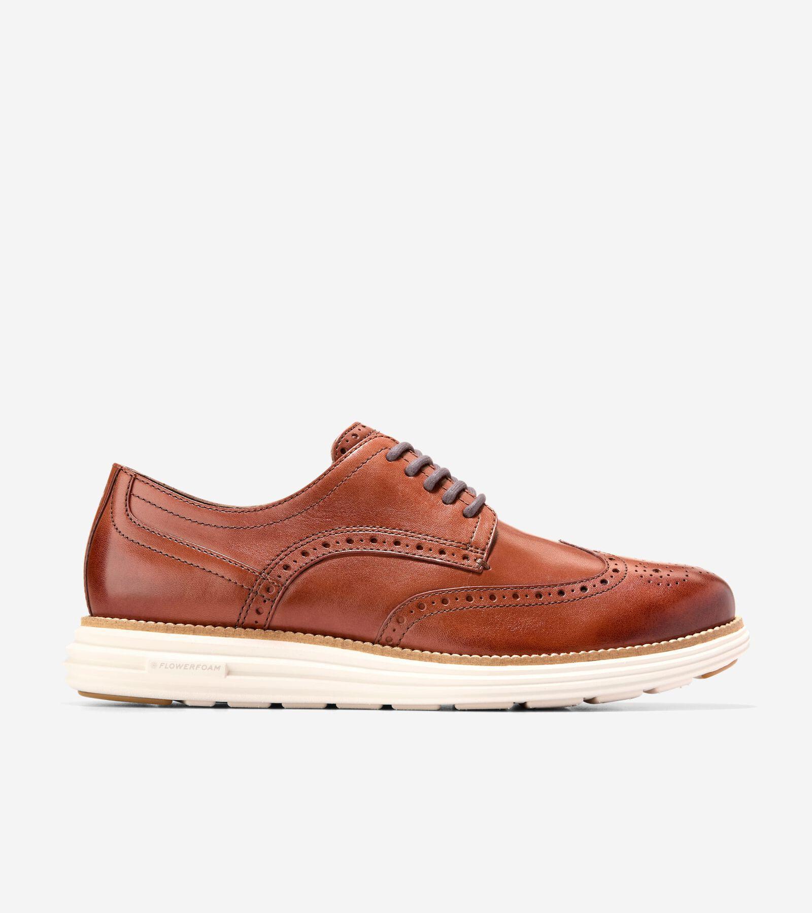 Cole Haan Mens riginal Grand Remastered Wingtip Oxford Shoes - Brown Size 9.5 Product Image