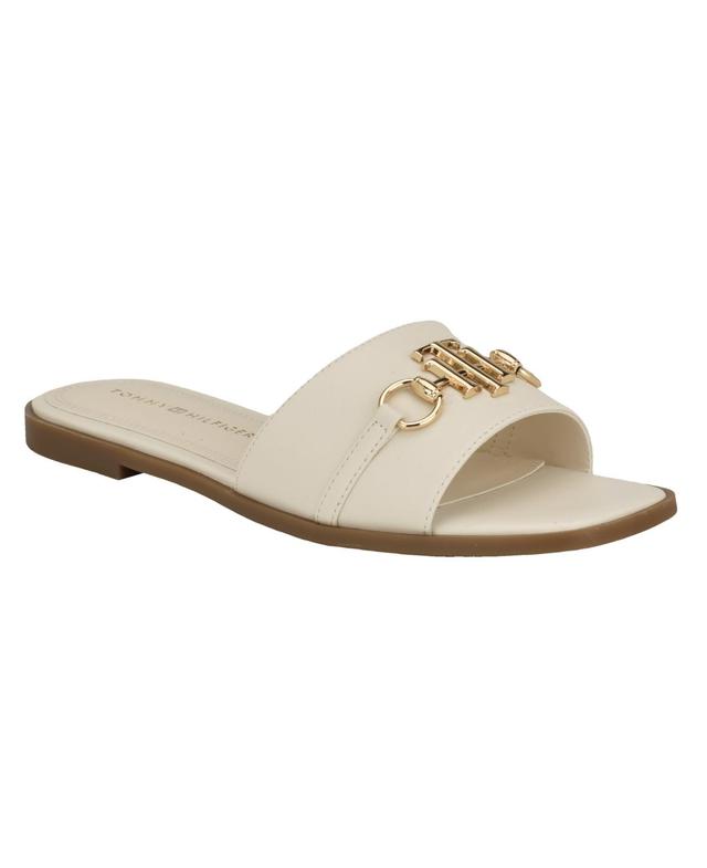 Tommy Hilfiger Womens Pipper Ornamented Slide Sandals Product Image