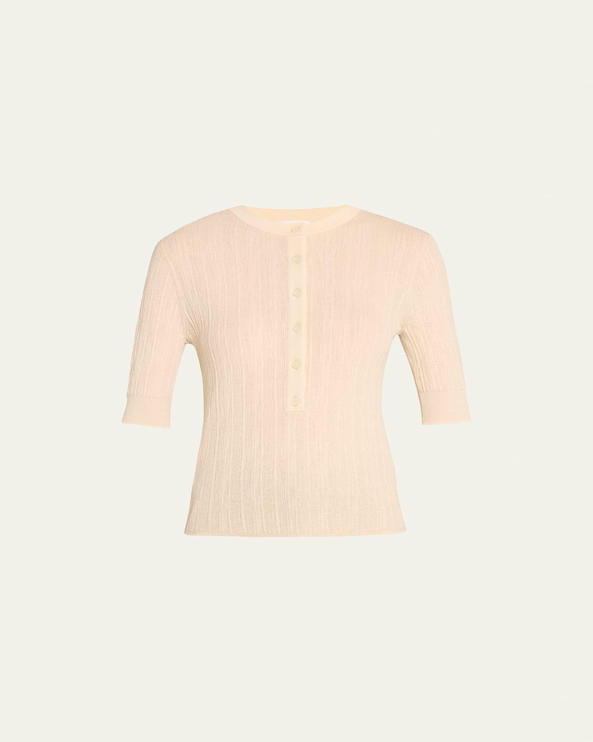 Fisher Pleated Button-Front Top Product Image