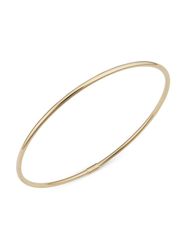 Womens 14K Yellow Solid Gold Everything Bangle Product Image