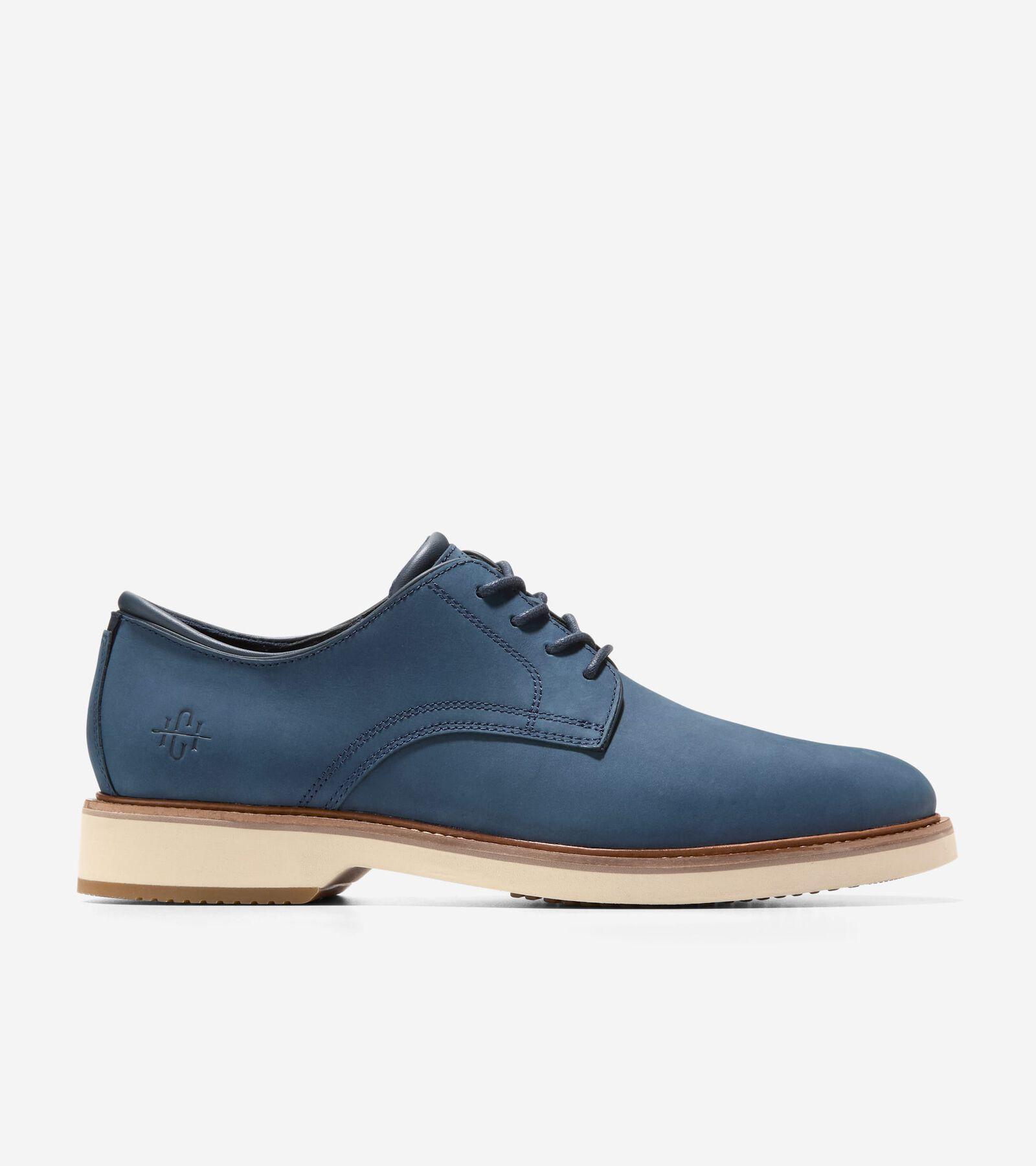 Cole Haan Mens American Classics Montrose Plain Toe Oxford Shoes - Blue Size 11.5 Product Image