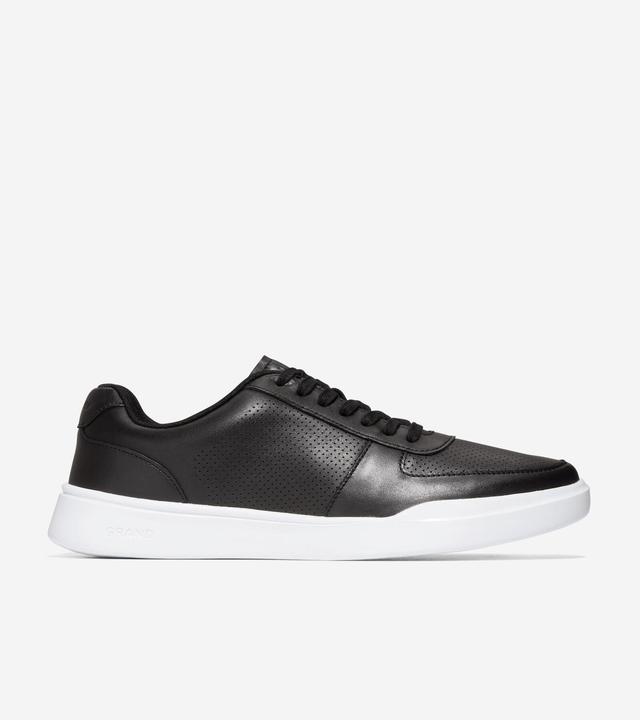 Cole Haan Mens Perforated Leather Sneakers - Peacoat Product Image