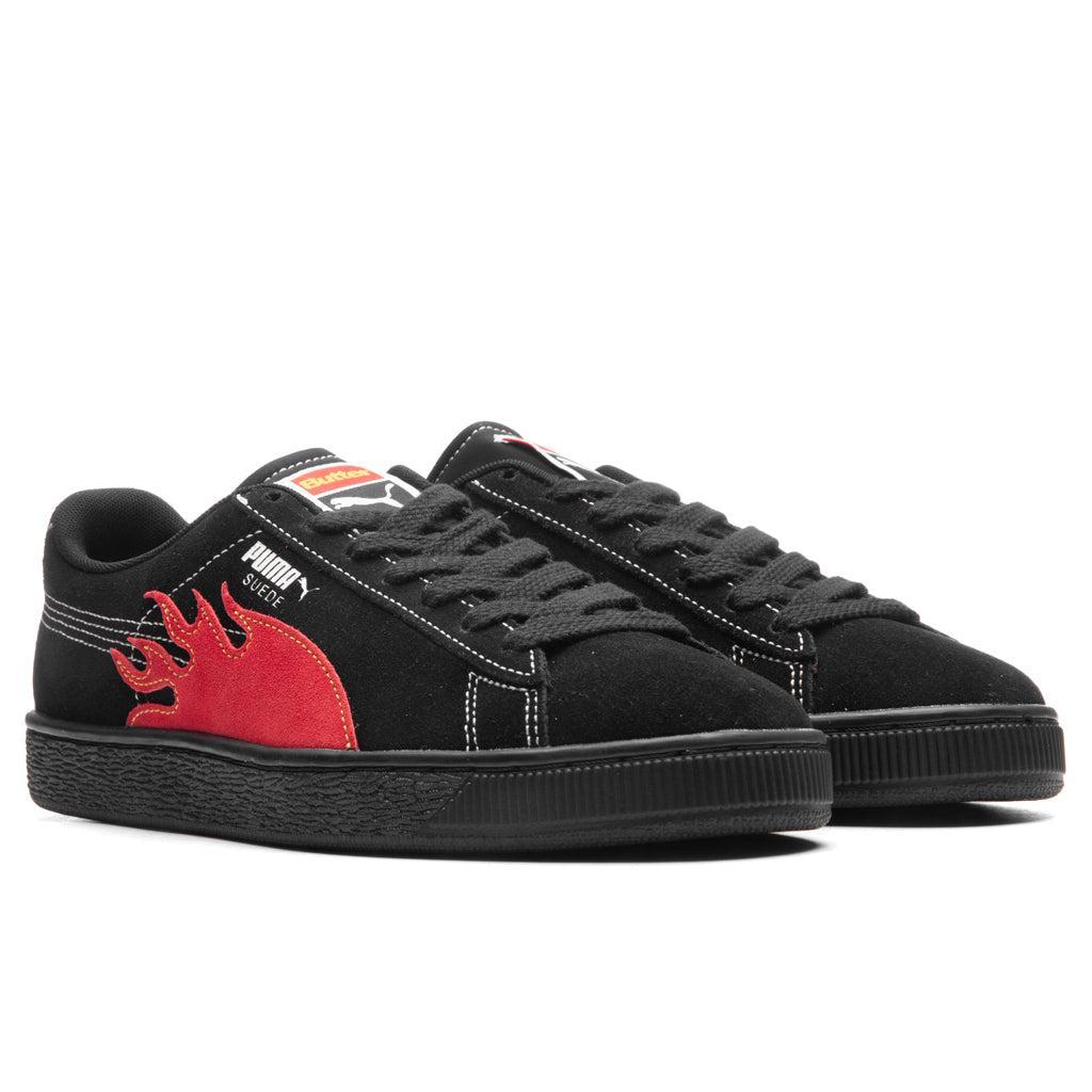 Puma x Butter Goods Suede Classic - Black/Red Male Product Image