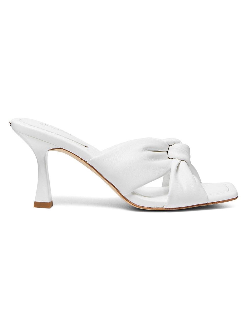 MICHAEL Michael Kors Elena Heeled Sandal (Optic ) Women's Sandals Product Image