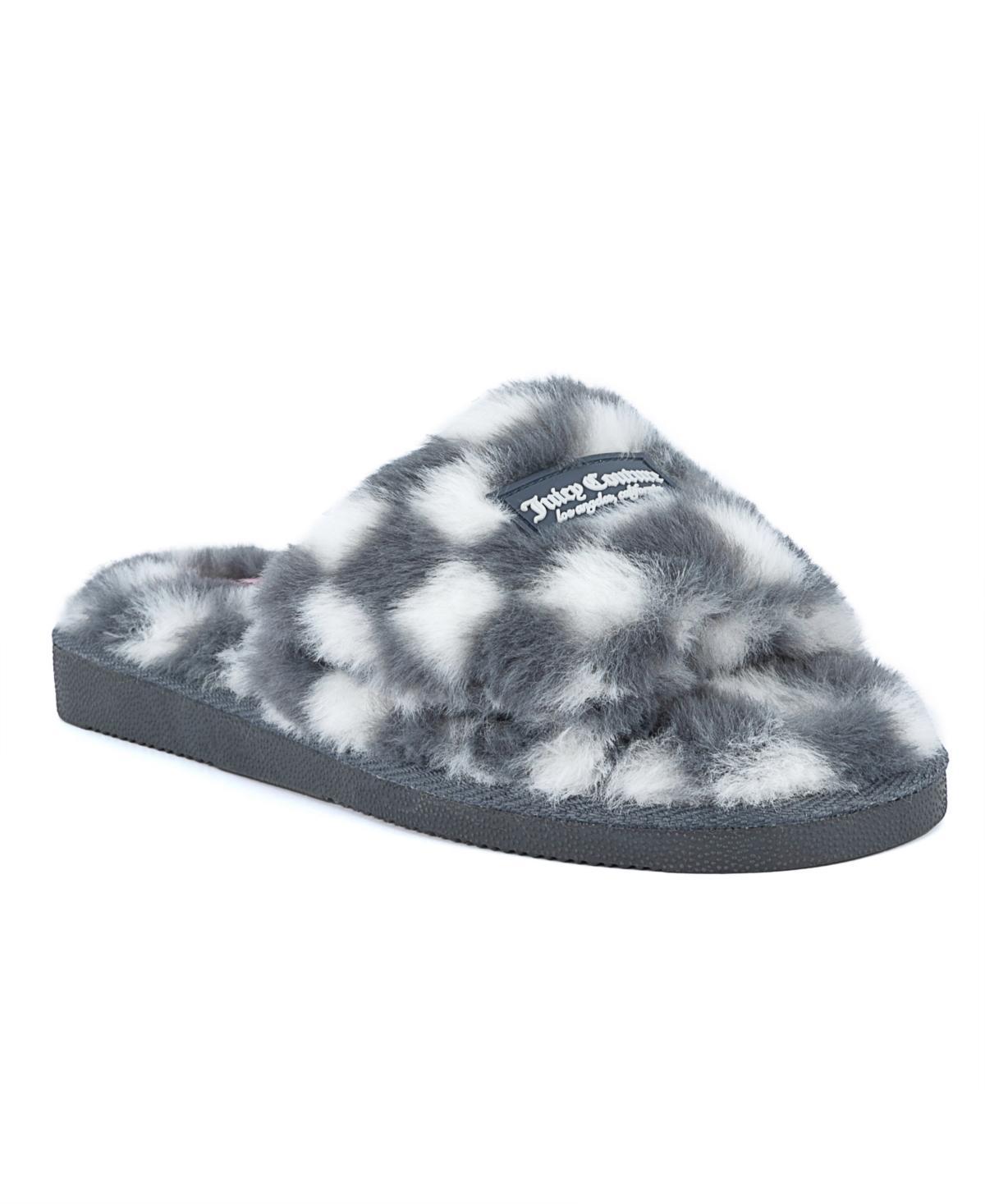 Juicy Couture Womens Hiero Slip-On Checkered Slippers Product Image