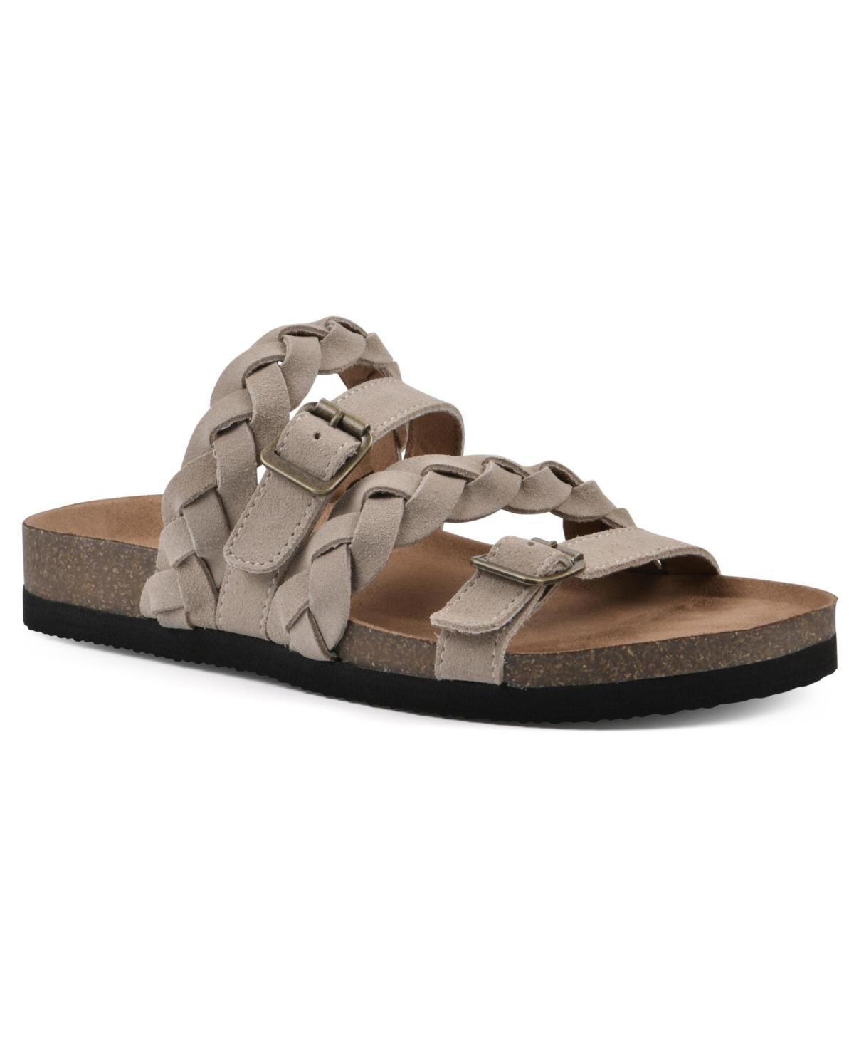 White Mountain Womens Holland Footbed Sandals - Black Product Image