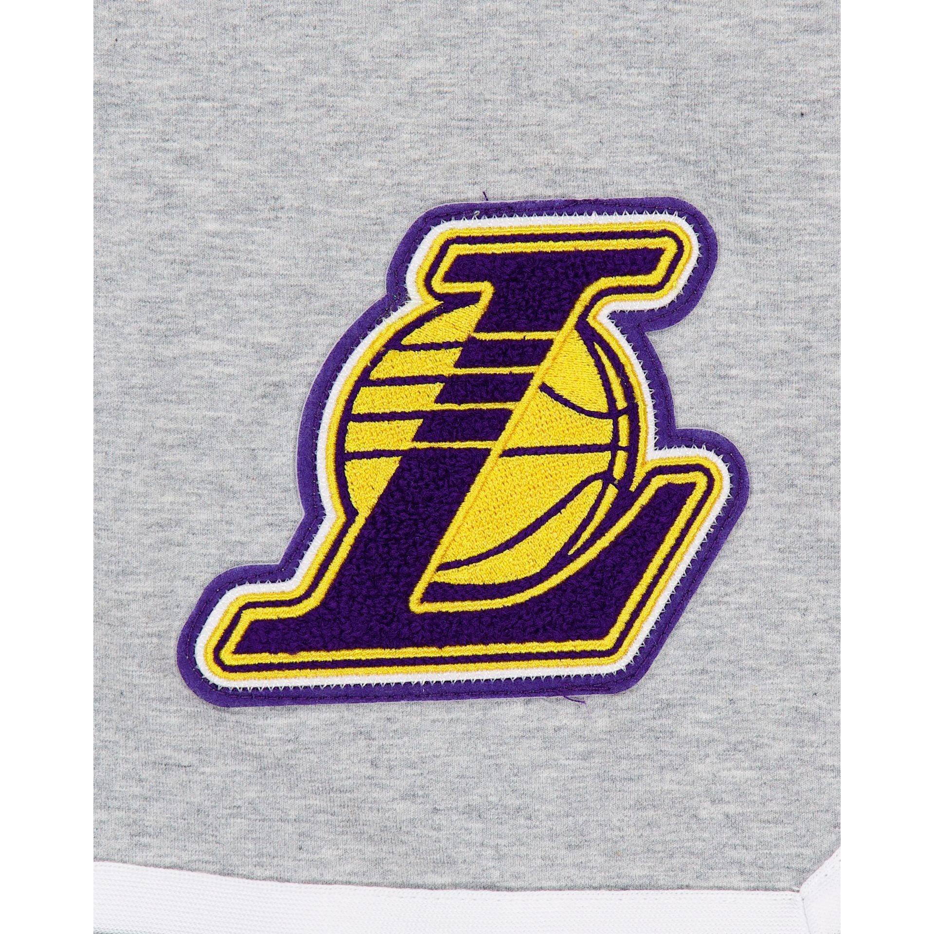 Los Angeles Lakers Gray Logo Select Shorts Male Product Image