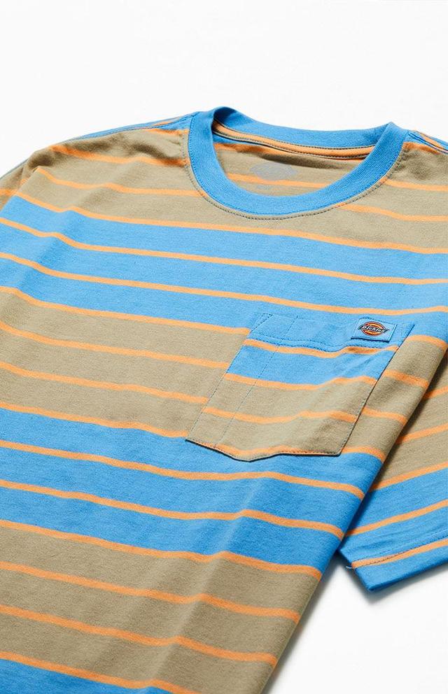 Dickies Mens Striped Pocket T-Shirt - Blueedium Product Image