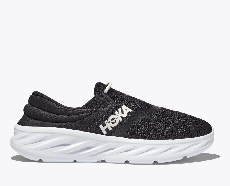 HOKA Womens Ora Recovery Shoe 2 in Black/White, Size 11 Product Image