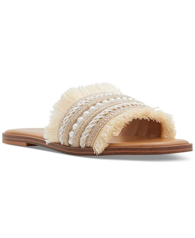 Aldo Womens Fringy Slide Flat Sandals Product Image