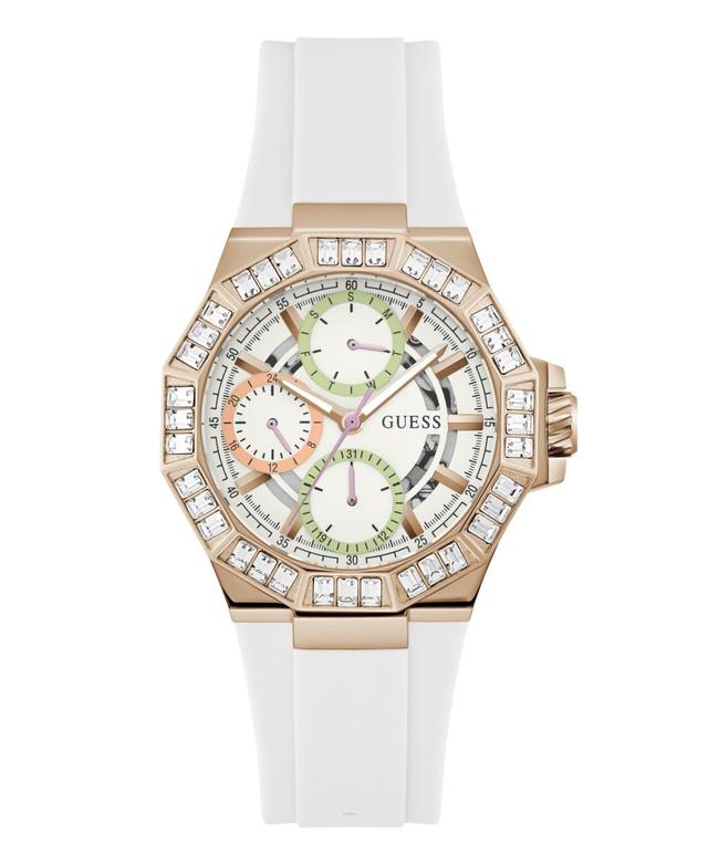 Guess Womens Analog White Silicone Watch 39mm - White Product Image