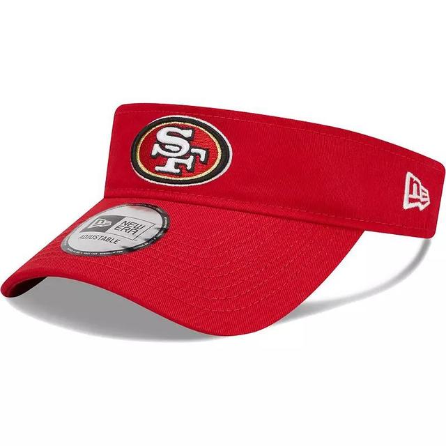 Mens New Era Scarlet San Francisco 49ers Main Adjustable Visor Product Image