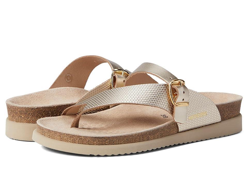 Mephisto Helen Mix Leather Buckle Thong Sandals Product Image