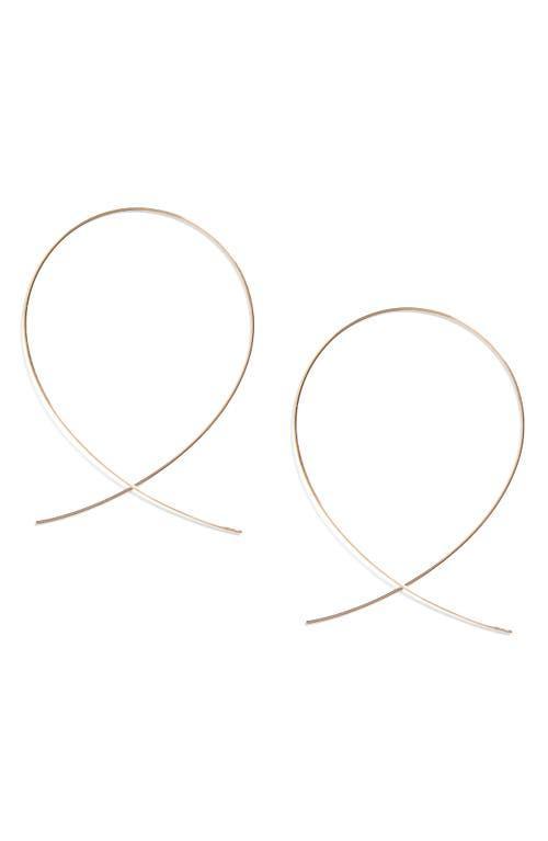 Lana Large Upside Down Hoop Earrings Product Image