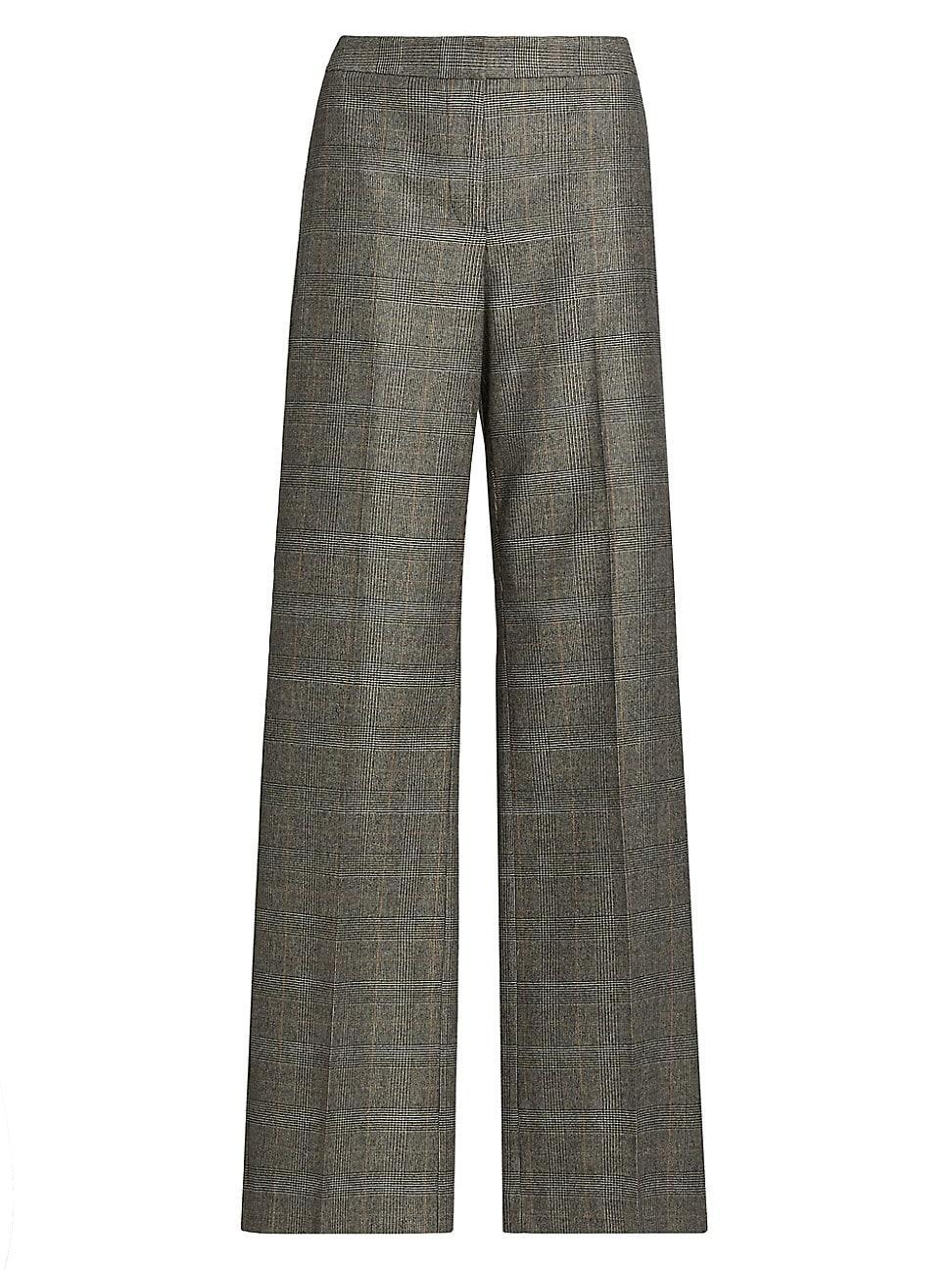 Womens Nemo Plaid Straight-Leg Pants Product Image