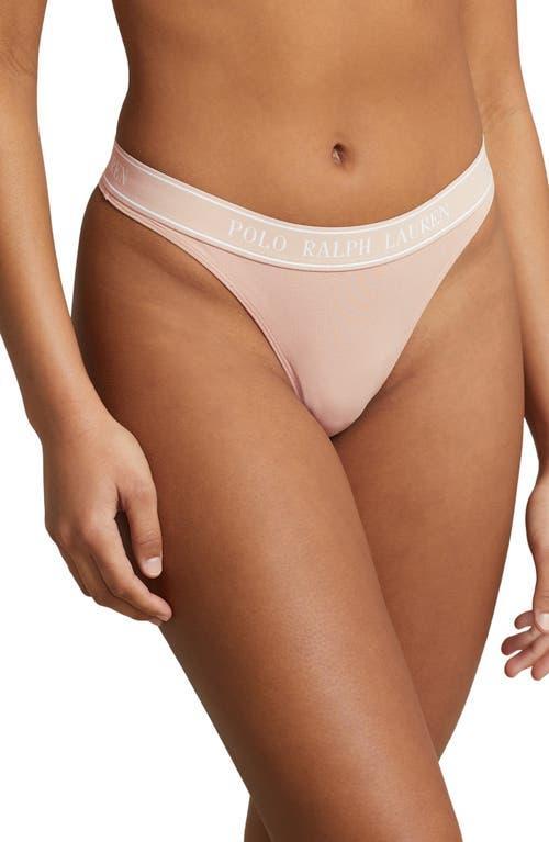 Polo Ralph Lauren Mid Rise Cotton Blend Thong Product Image