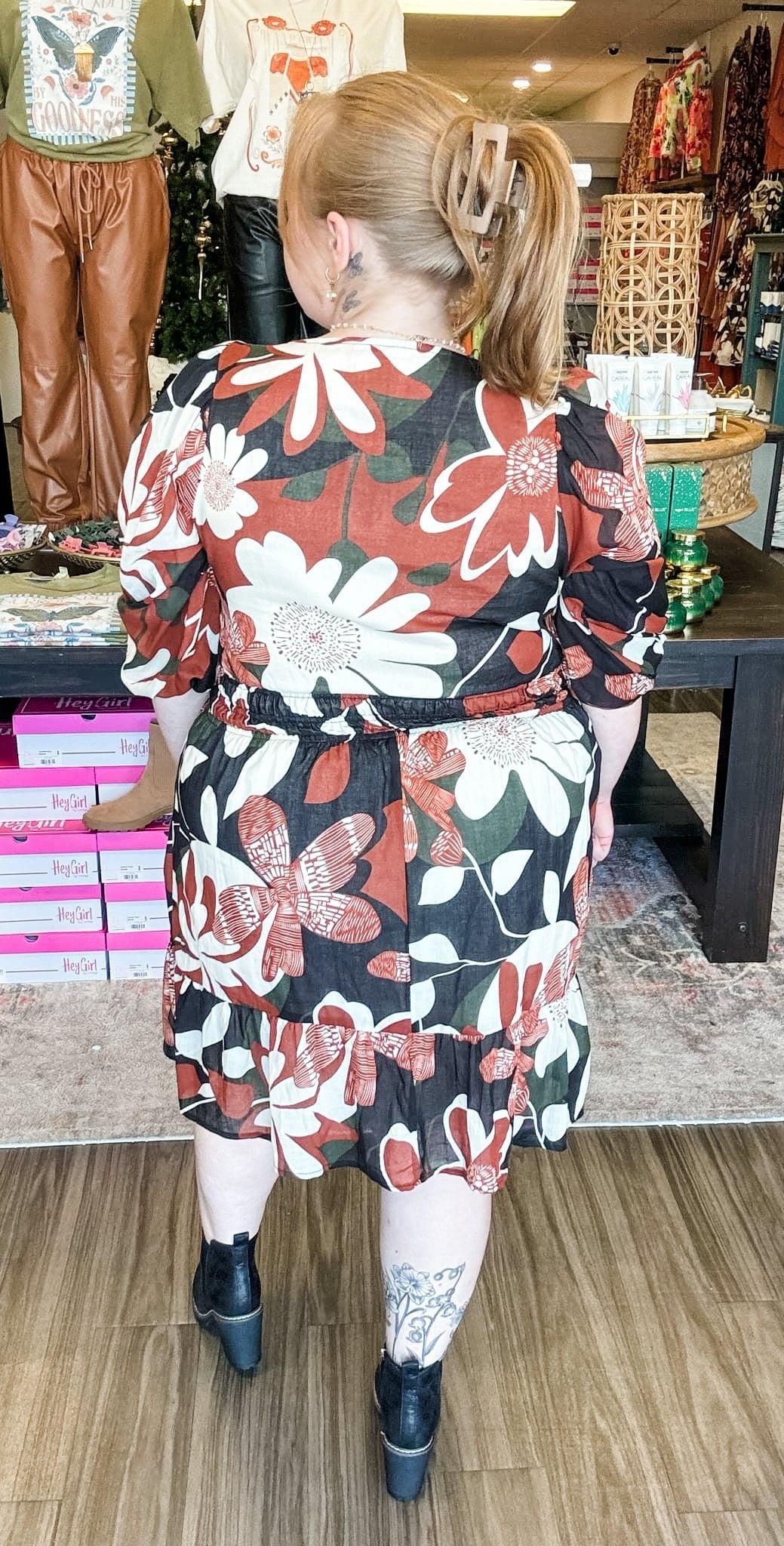 Foxy Florals Dress (XL to 2XL) Product Image