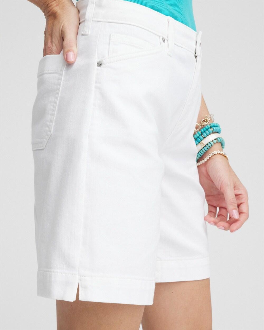 Denim Trouser Shorts Product Image