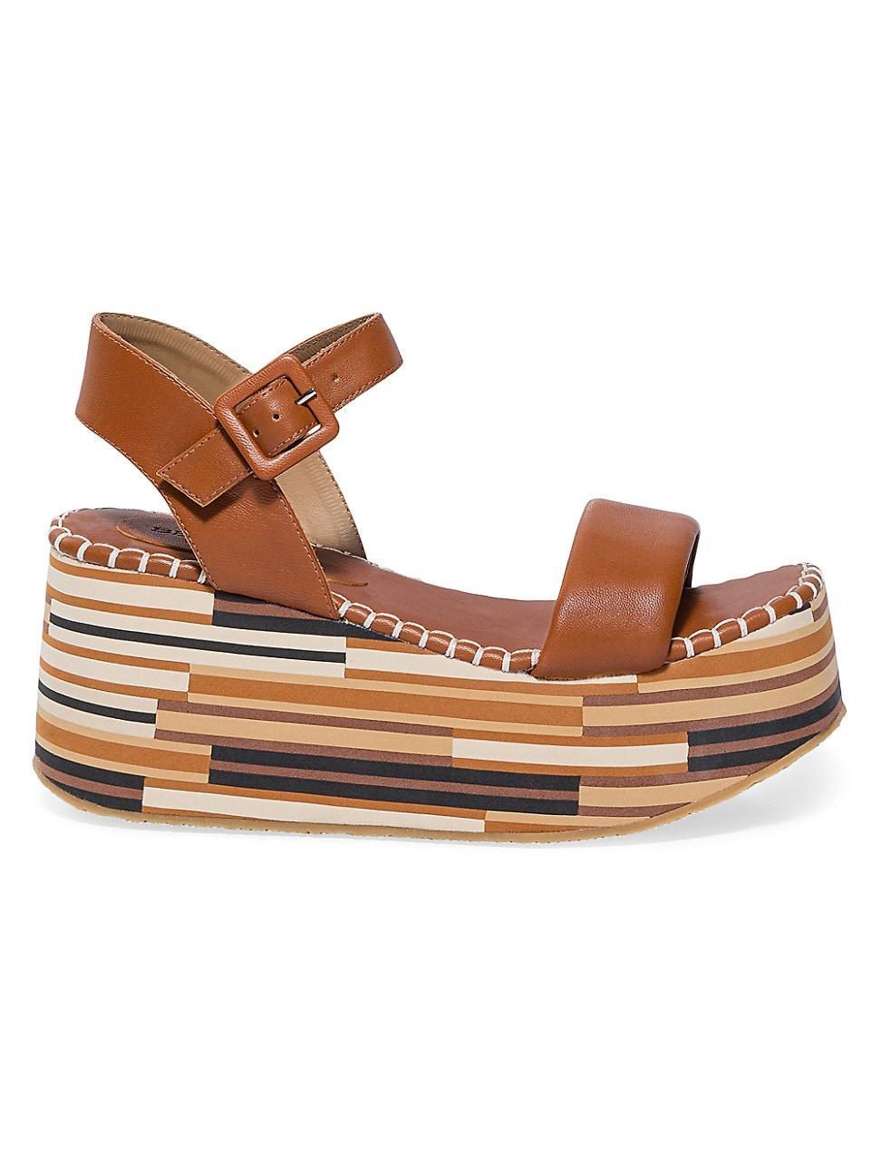 Womens Marley Leather Platform Sandals product image