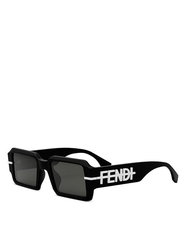 FENDI Womens Fendigraphy 52mm Geometric Rectangular Sunglasses Product Image