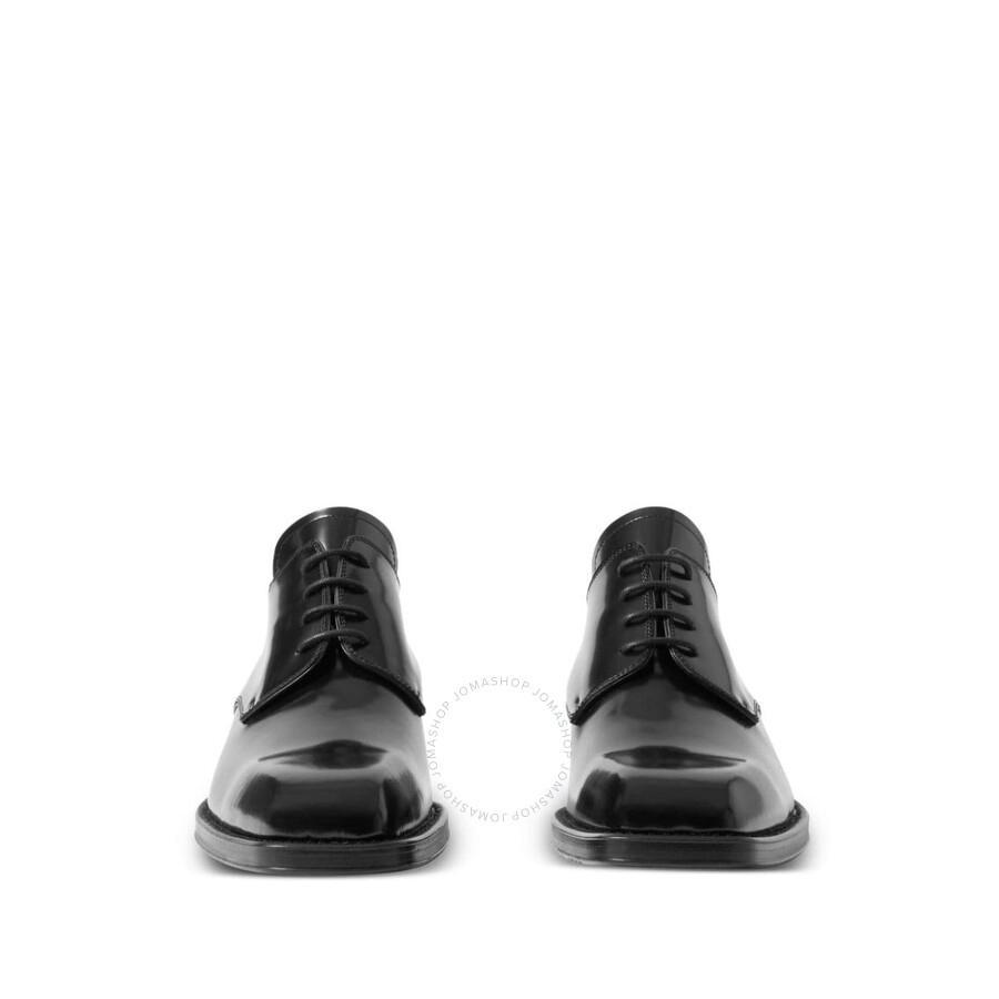 Black Patent Leather Lace-up Derby Shoes Product Image