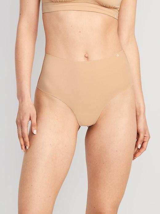 High-Waisted No-Show Brief Underwear Product Image