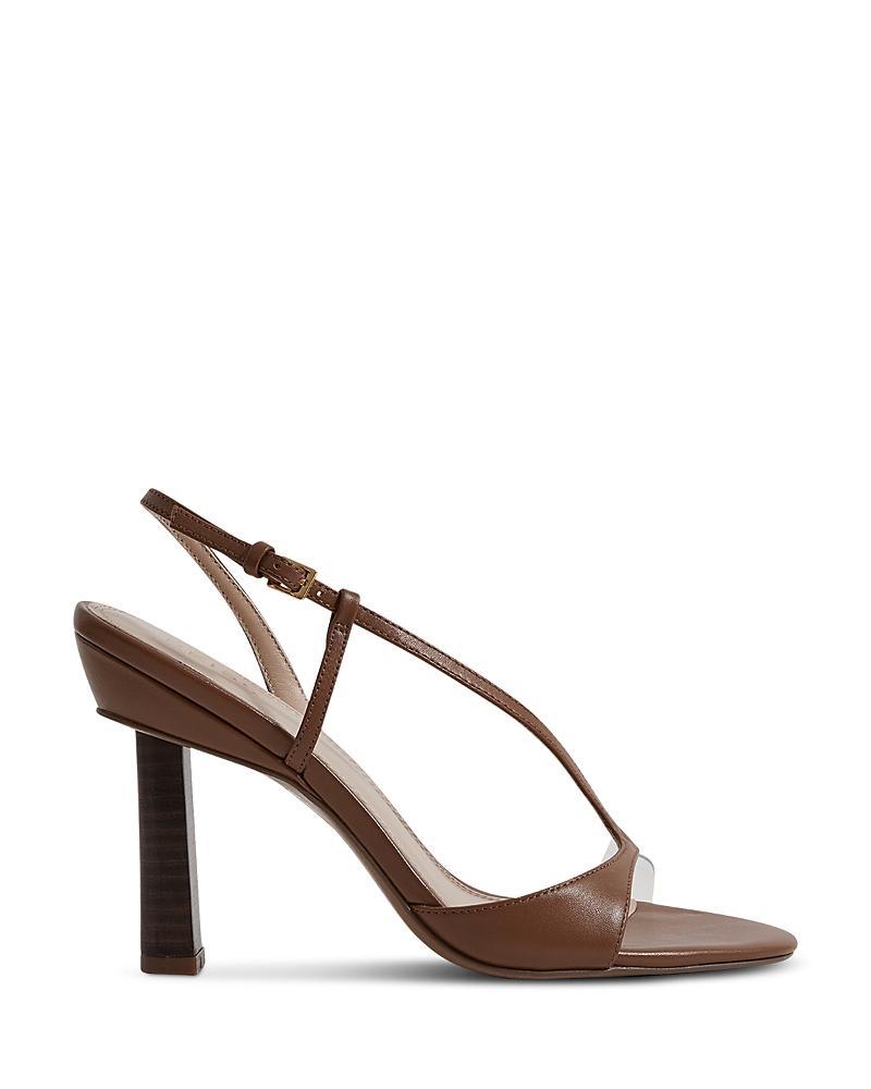 Reiss Womens Joy Asymmetrical Strappy High Heel Sandals Product Image