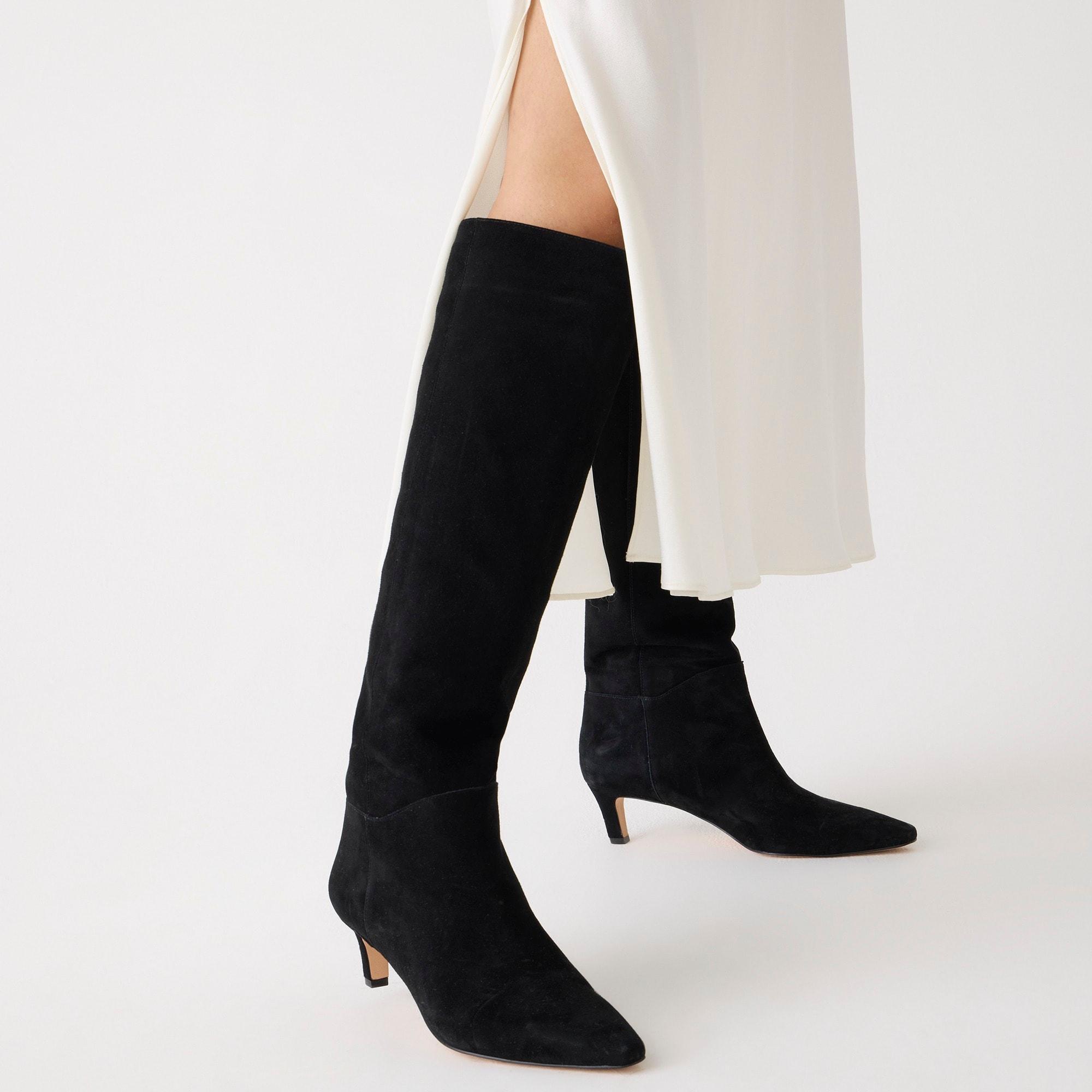 Stevie knee-high boots in suede Product Image