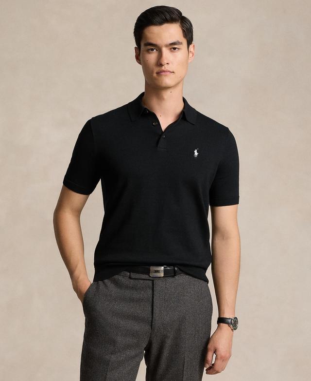 Polo Ralph Lauren Mens Cotton Polo-Collar Sweater Product Image