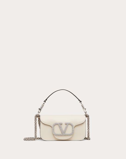 VALENTINO GARAVANI LOCÒ SMALL SHOULDER BAG WITH JEWEL LOGO Product Image