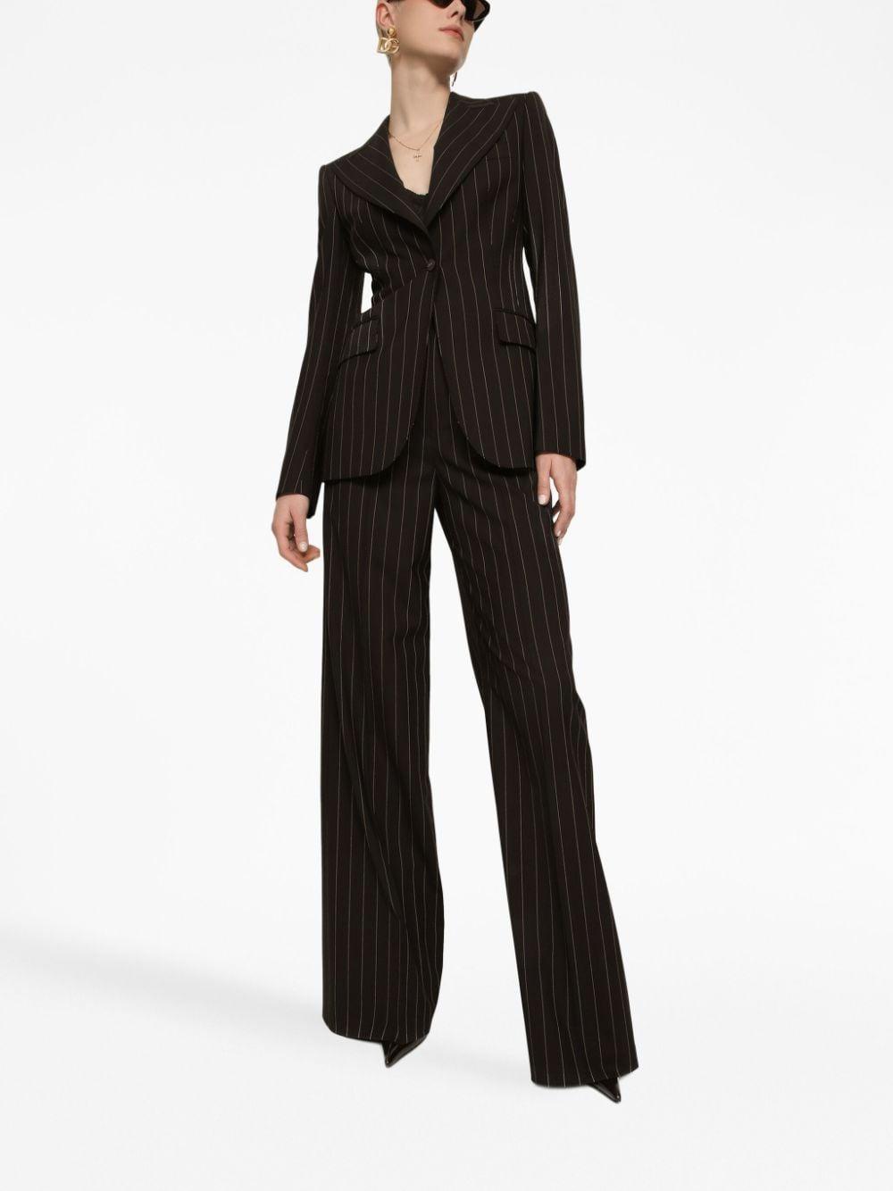 Stretch Gabardine Trousers In Black Product Image