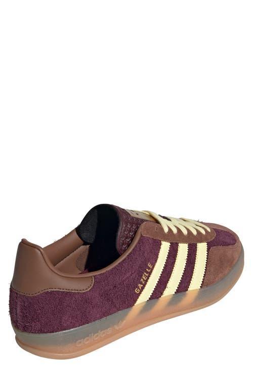 ADIDAS ORIGINALS Adidas Gazelle Indoor Sneaker In Maroon/almost Yellow Product Image