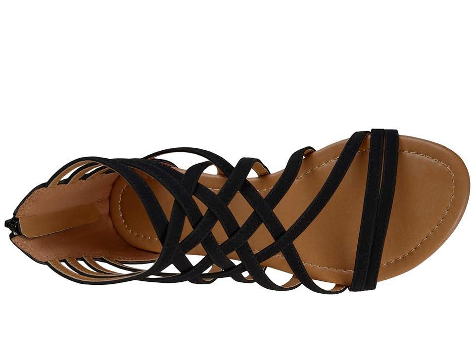 Journee Collection Womens Hanni Crisscross Strappy Flat Sandals Product Image