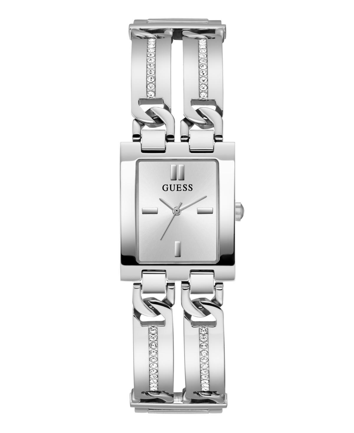 Guess Womens Analog Rectangular Case Stainless Steel Bracelet Watch Product Image