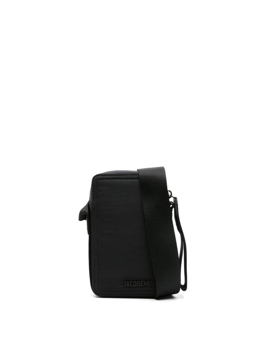 JACQUEMUS Le Cuerda Vertical Messenger Bag In Black Product Image