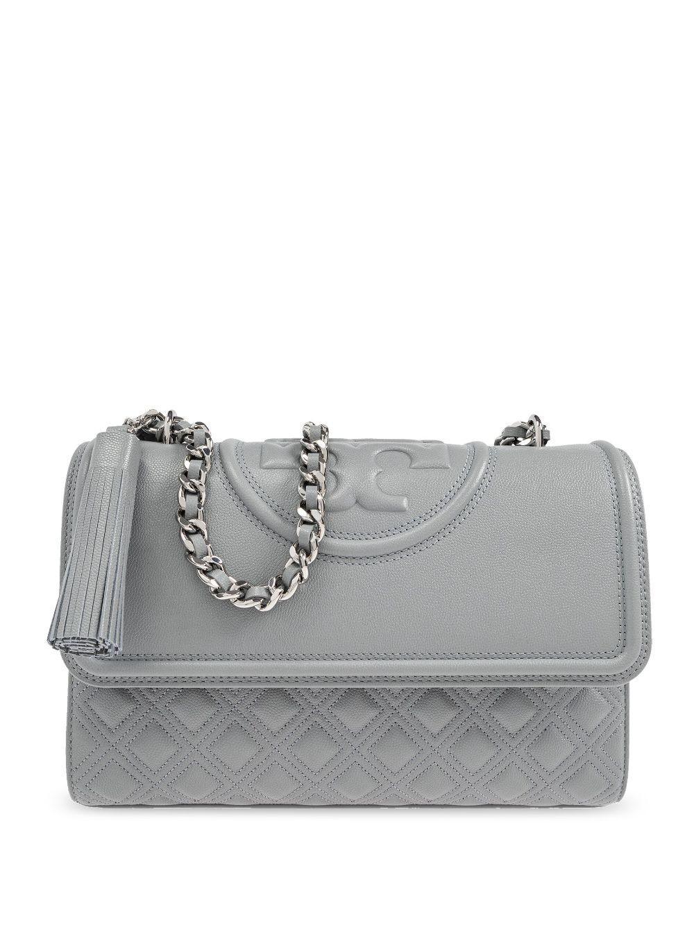 Fleming Small Shoulder Bag In Grey Product Image