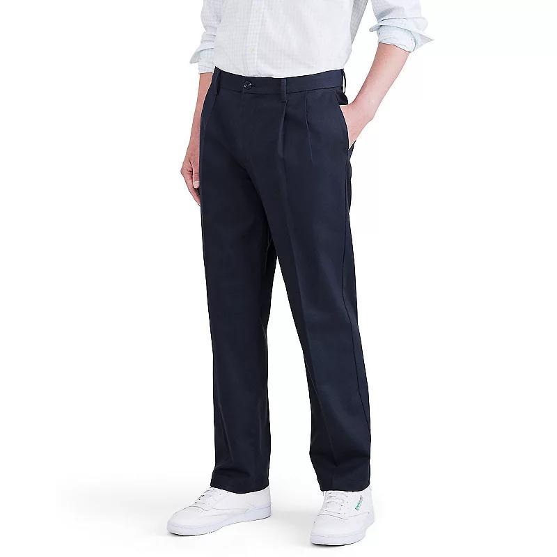 Dockers Mens Signature Classic Fit Pleated Iron Free Pants with Stain Defender Product Image